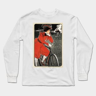 LEGIA Cycles Belgium Art Nouveau Vintage Bicycle Advertisement Long Sleeve T-Shirt